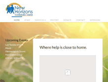 Tablet Screenshot of newhorizonscounselingcenter.com